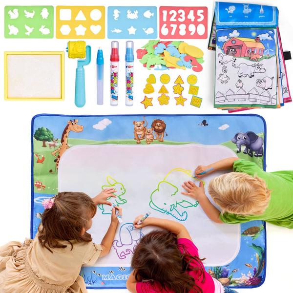 Imagem de Tapete de desenho Water Doodle FUN LITTLE TOYS Kids 39x30in