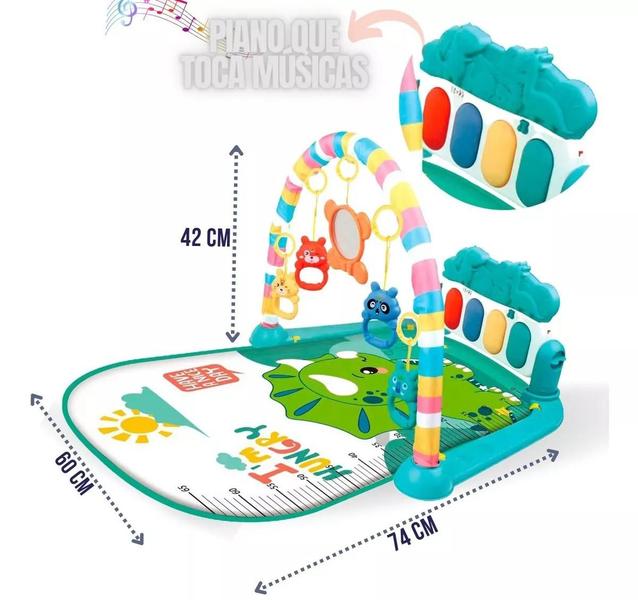 Tapete De Ginastica Infantil Portátil Musical Acolchoado - ART BABY Imagem de Tapete De Ginastica Infantil Portátil Musical Acolchoado