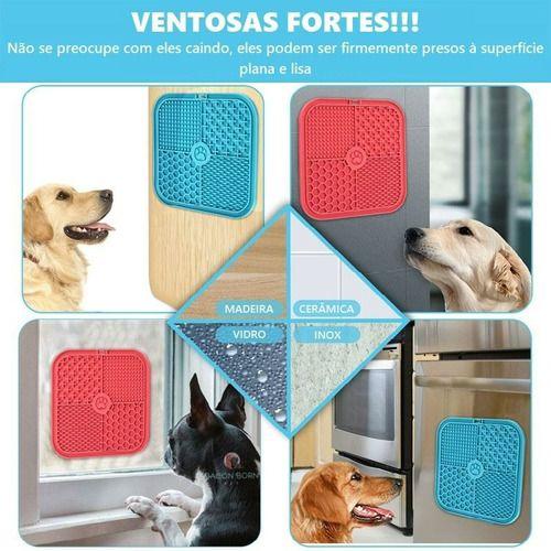 Imagem de Tapete De Lamber para Cães Gatos Cachorros Pet Games Labirinto Comrouro Ração Úmida - Tamanho M