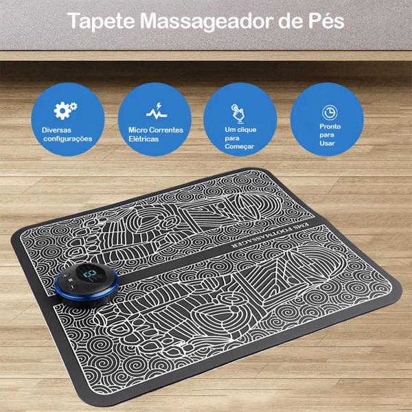 Imagem de Tapete de Massagem  Elétrico para Pés e Pernas