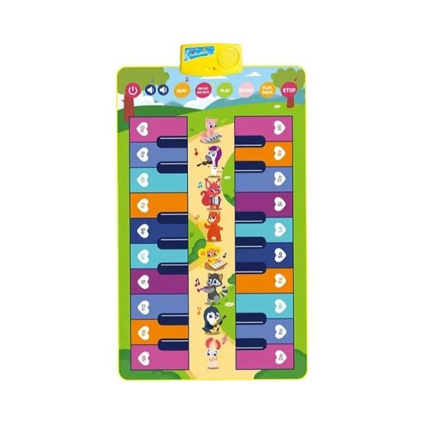 Tapete de Piano Musical Infantil com 20 Teclas - 8 Sons e 5 Modos de Música Imagem de Tapete de Piano Musical Infantil com 20 Teclas - 8 Sons e 5 Modos de Música