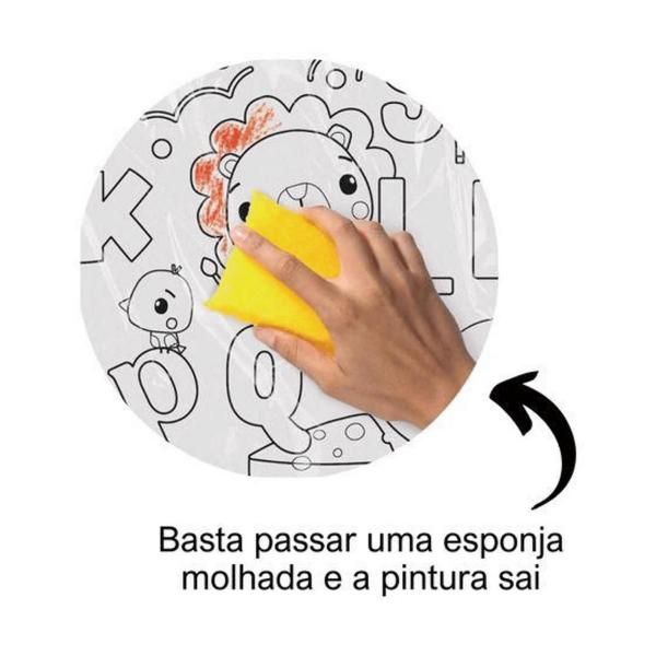 Imagem de Tapete de Pintura ABC Fazendinha Caneta Laváveis Samba Toys