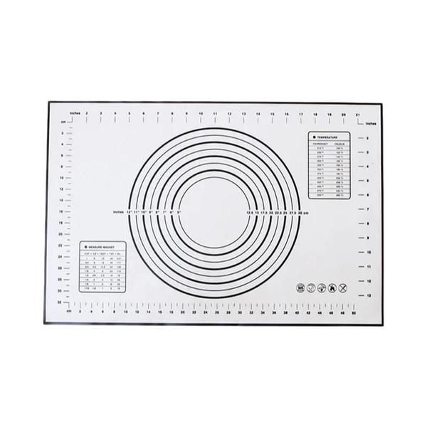 Imagem de Tapete de Silicone Antiaderente 60cm - Para Assar, Amassar Massa e Pizza