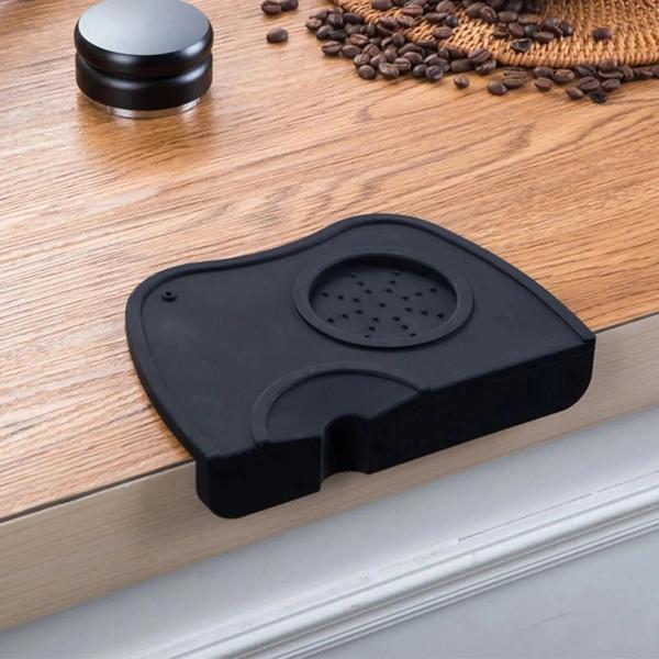 Imagem de Tapete de Silicone para Café Expresso com Suporte para Ferramentas de Barista WDT