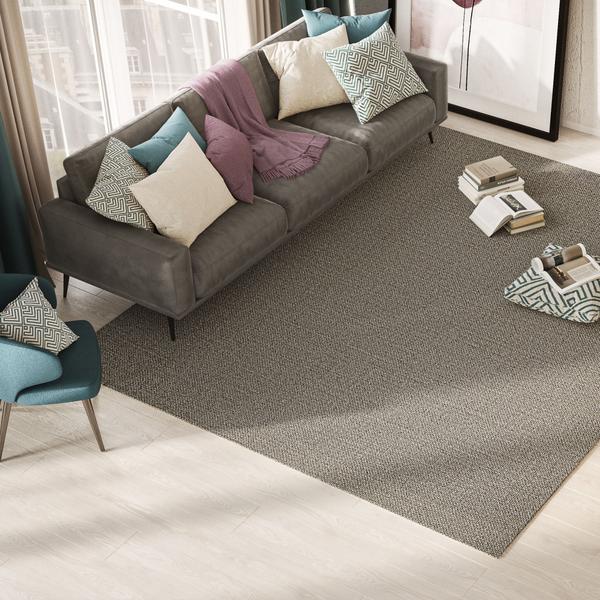 Imagem de Tapete de Sisal Natural Lux Onix Redondo 2,00