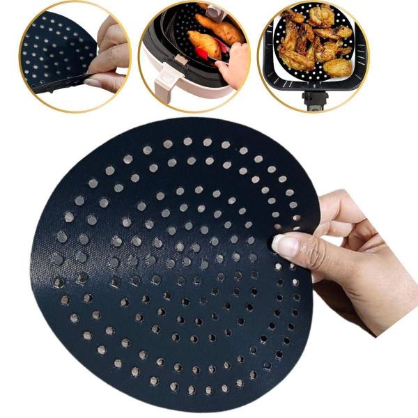 Imagem de Tapete De Teflon Protetor Para Cesto Airfryer Redondo 20 Cm