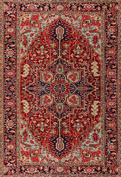 Imagem de Tapete Decoração Sala Escritório Quarto Persian heriz Casa Meva 200x140 cm