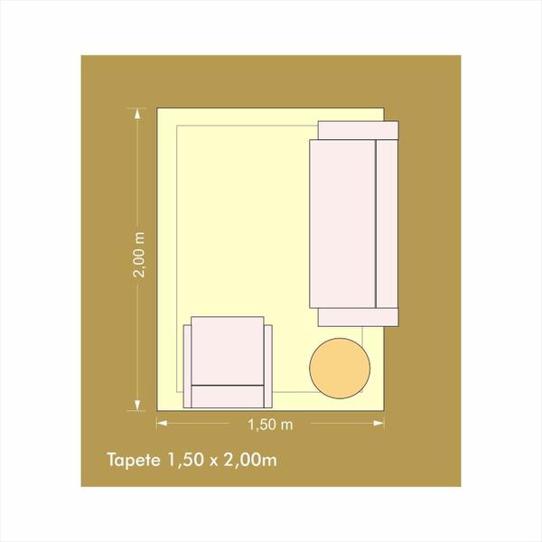 Imagem de Tapete Decorativo 150cm X 200cm Munique