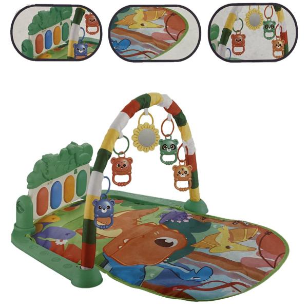 Imagem de Tapete Educativo Portátil Verde Piano Musical e Naninha 14cm