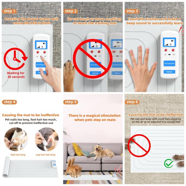 Imagem de Tapete eletrônico de treinamento interno para animais de estimação Scat Mat