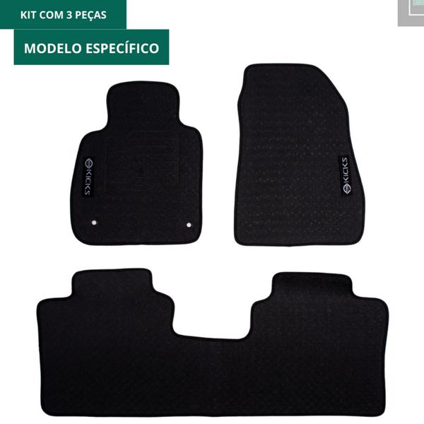 Tapete Emborrachado Para Kicks 16 A 23 Com Logo - CGAUTOPARTS Imagem de Tapete Emborrachado Para Kicks 16 A 23 Com Logo