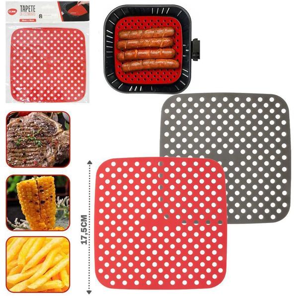 Imagem de Tapete Esteira Culinario Silicone Quadrado Para Air Fryer