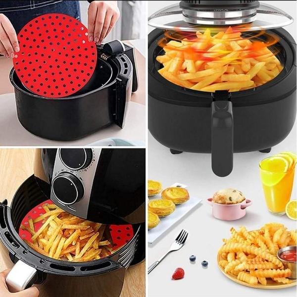 Imagem de Tapete Esteira Culinario Silicone Redondo Para Air Fryer