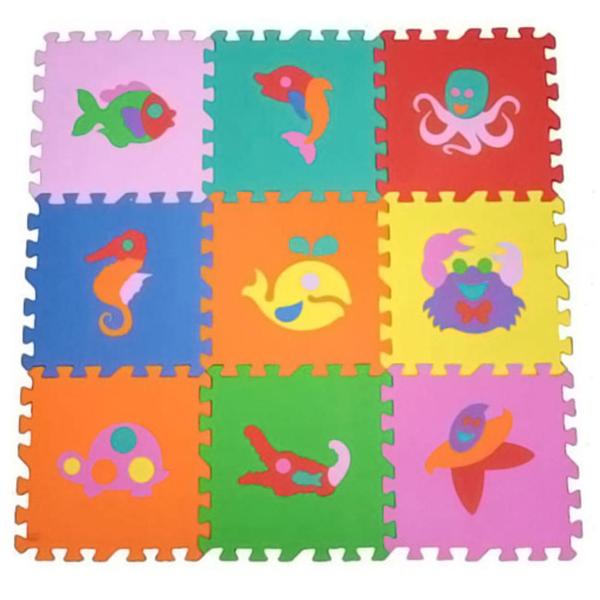 Tapete eva peixes 9 pçs 30x30cm 8mm espessura - EQUILÍBRIO Imagem de Tapete eva peixes 9 pçs 30x30cm 8mm espessura