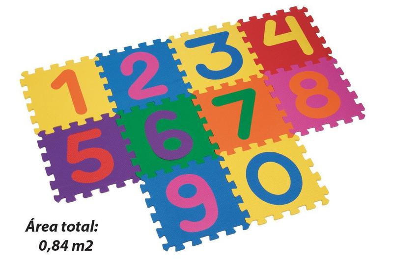 Tapete EVA Tatame Numerico Texturizado 10 Pecas - Mingone Imagem de Tapete EVA Tatame Numerico Texturizado 10 Pecas