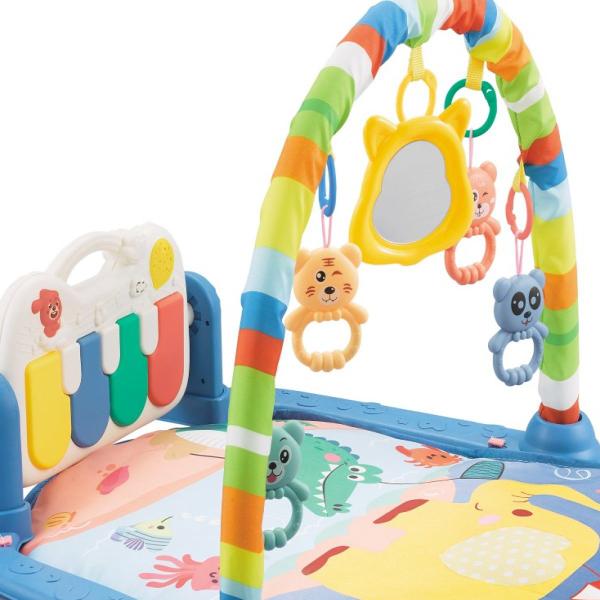 Tapete Ginásio Musical Bebê Menino Piano Alegria Azul C/ USB - Color Baby Imagem de Tapete Ginásio Musical Bebê Menino Piano Alegria Azul C/ USB