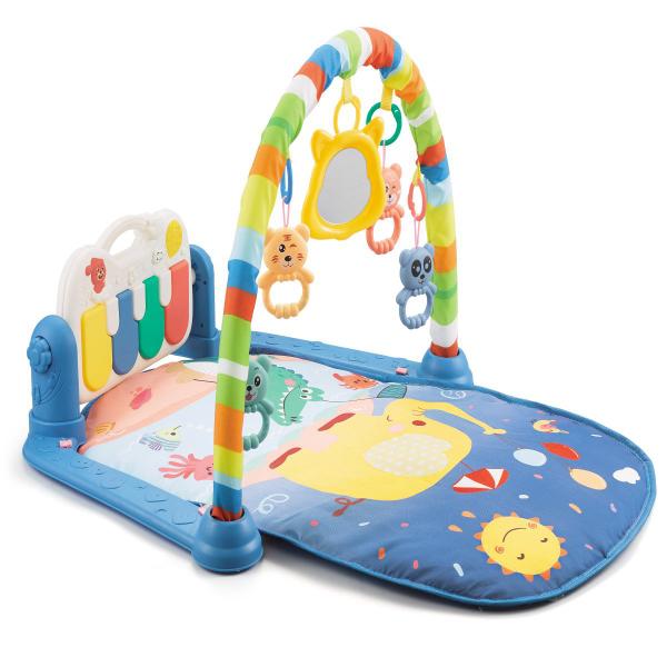 Tapete Ginásio Musical Bebê Menino Piano Alegria Azul C/ USB - Color Baby Imagem de Tapete Ginásio Musical Bebê Menino Piano Alegria Azul C/ USB