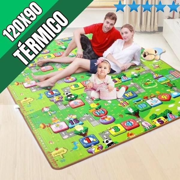 Tapete Grande Atividades Térmico 90X120Cm Crianca Infantil - Wellmix Imagem de Tapete Grande Atividades Térmico 90X120Cm Crianca Infantil