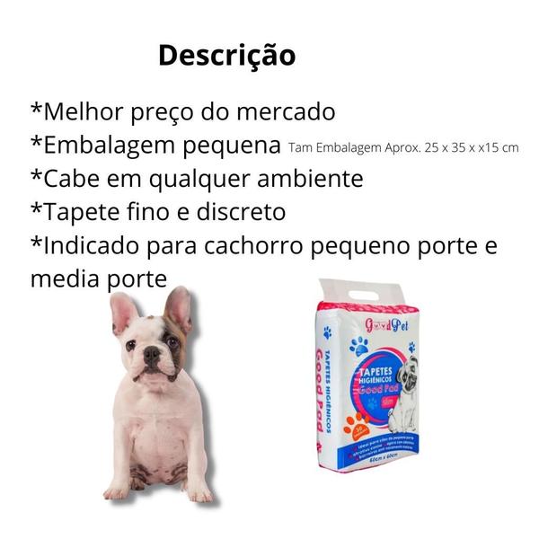 Imagem de Tapete Higiênico Cães Atacado 60x60cm 450uni Atrativo Canino