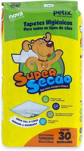 Imagem de Tapete Higiênico Cães Super Secão C/30 Unidades