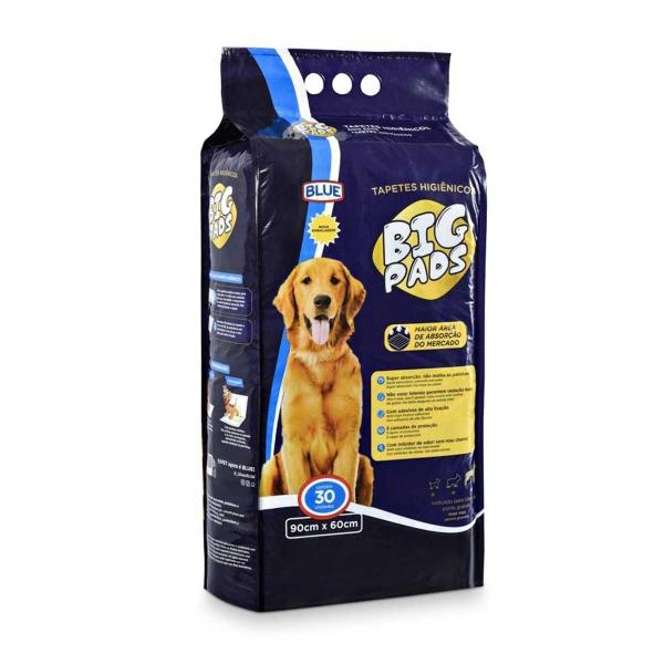 Imagem de Tapete Higiênico Canino Big Pads 30Uni 90X60Cm Expet Kit-2