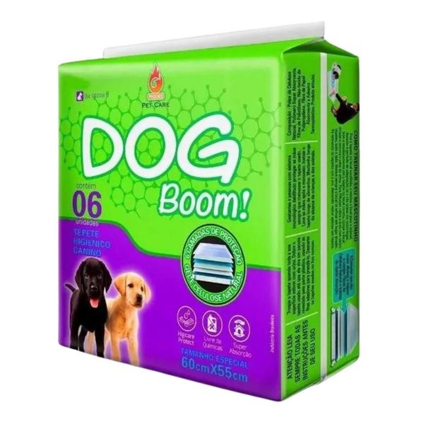 Imagem de Tapete Higiênico Canino Phoenix Dog Boom C/6 Uni Tam: 60cm X 55cm