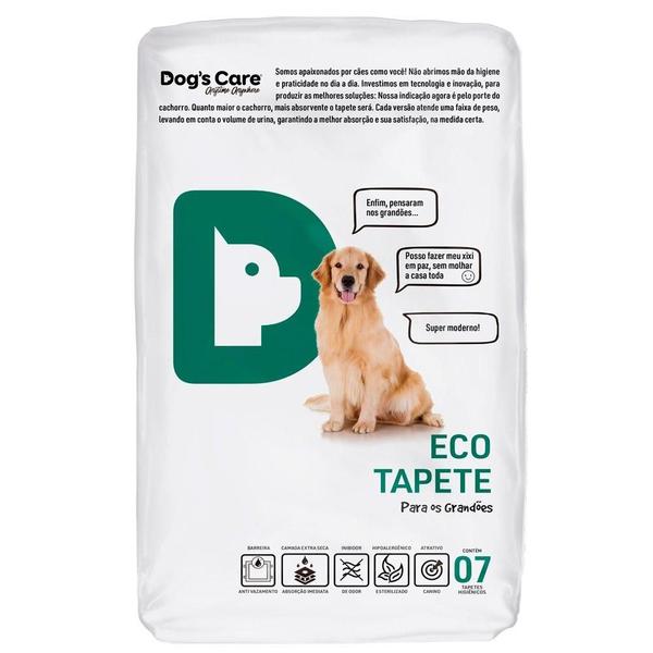 Imagem de Tapete Higiênico Dog's Care Descartável Eco Grande Porte - 7 Unidades