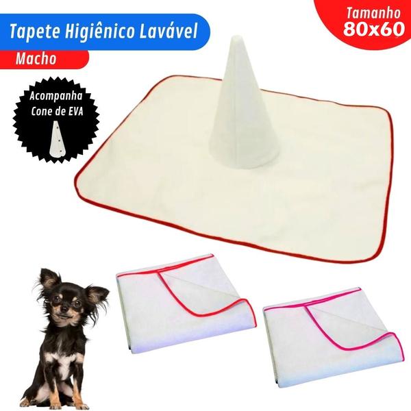 Imagem de Tapete Higiênico Lavável Macho Cachorro G 80x60 PróCanine