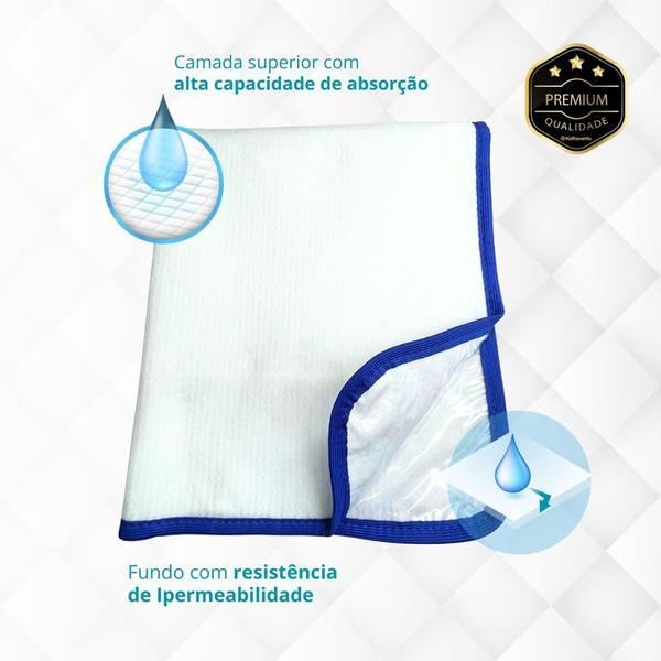 Imagem de Tapete Higiênico Lavável Para Pet - Conforto e Praticidade Tamanho / Cor:Azul P