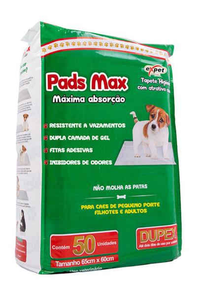 Imagem de Tapete Higiênico Pads Max para Cães Expet 65cm x 60cm