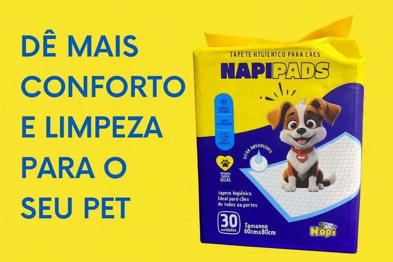 N.A.P./NAPPY CITY HEAVY〜/G-RAP Tapete Higienico Napi Pads Para Cães 80x60 Cm 30 Unidades