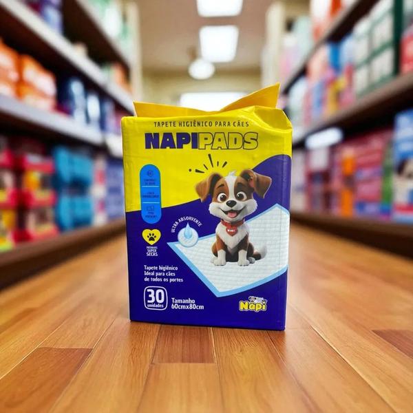 N.A.P./NAPPY CITY HEAVY〜/G-RAP Tapete Higienico Napi Pads Para Cães 80x60 Cm 30 Unidades