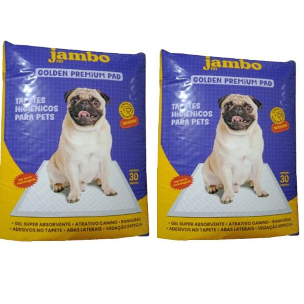 Imagem de Tapete Higiênico para cães Golden 80x60 Jambo kit 60un