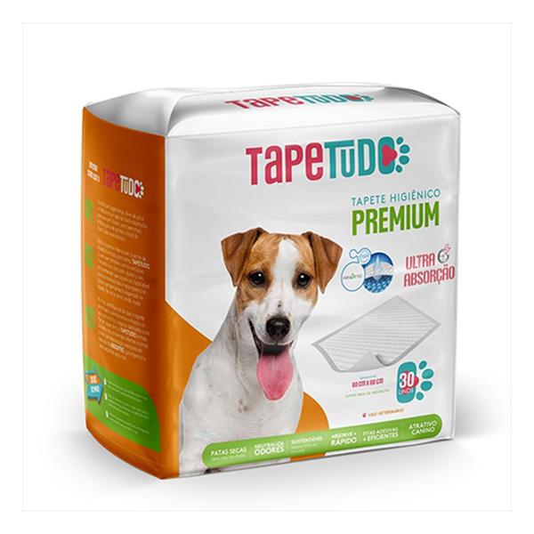 Imagem de Tapete Higiênico Para Cães Tapetudo 80x60 30 unidades