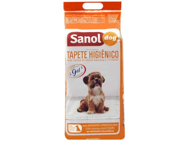 Imagem de Tapete Higiênico Sanol Dog 80x60cm - 30 Unidades