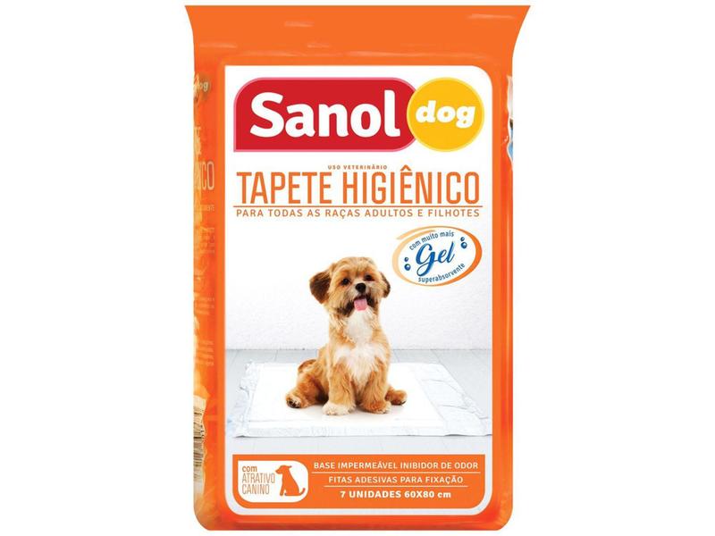 Imagem de Tapete Higiênico Sanol Dog 80x60cm - 7 Unidades