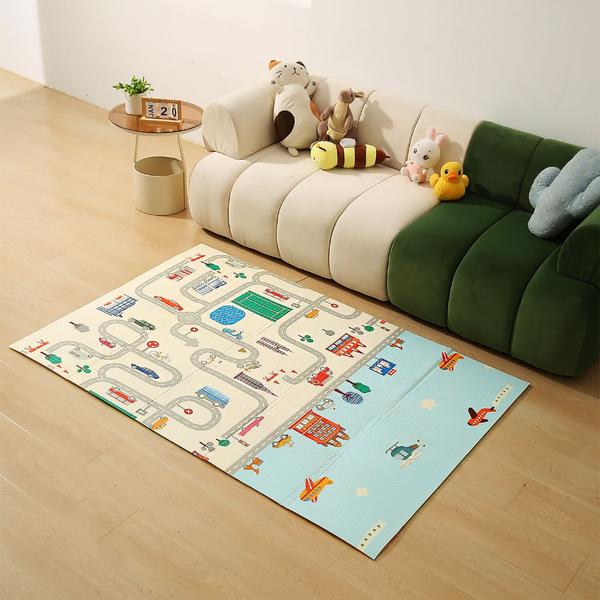 Imagem de Tapete Infantil Atividade Bebê Dupla Face Emborrachado 180x120x0.8 cm