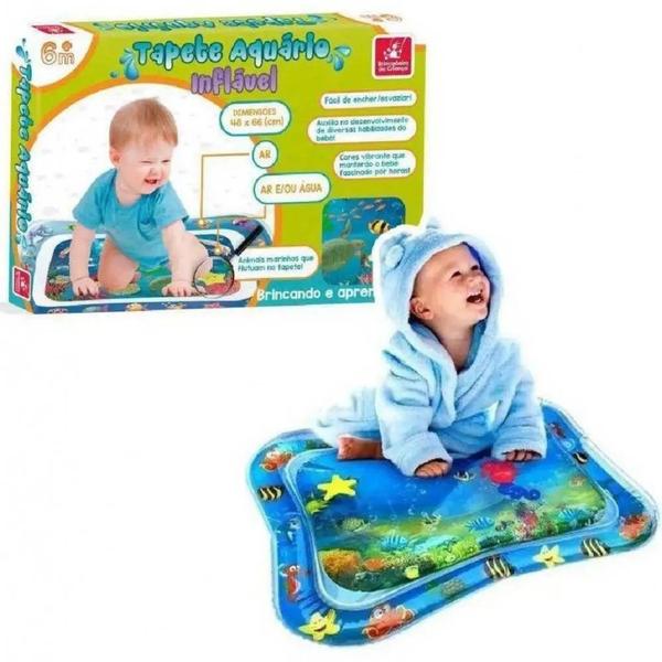 Tapete Infantil Atividades Inflável Bebê Aquário Club Shark - BRINCADEIRA DE CRIANÇA Imagem de Tapete Infantil Atividades Inflável Bebê Aquário Club Shark