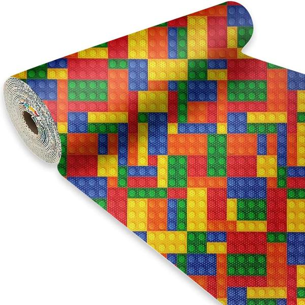 Tapete Infantil Blocos 5mm PVC 6m x 1,30m Kapazi Imagem de Tapete Infantil Blocos 5mm PVC 6m x 1,30m Kapazi