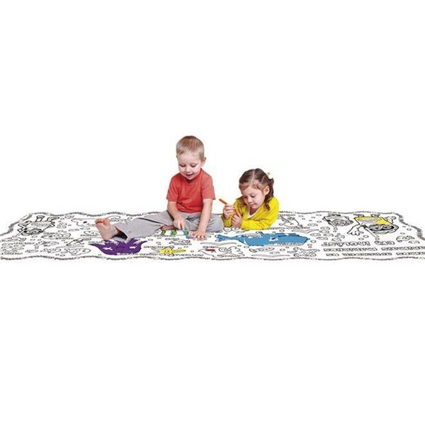 Imagem de Tapete Infantil De Atividades Para Colorir Com Giz 8005-8 Fun