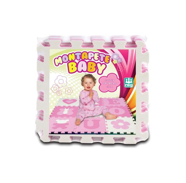 Tapete Infantil Eva Vogais Menina Rosa - 9 Placas 33x33cm - Nig - Nig Brinquedos Imagem de Tapete Infantil Eva Vogais Menina Rosa - 9 Placas 33x33cm - Nig