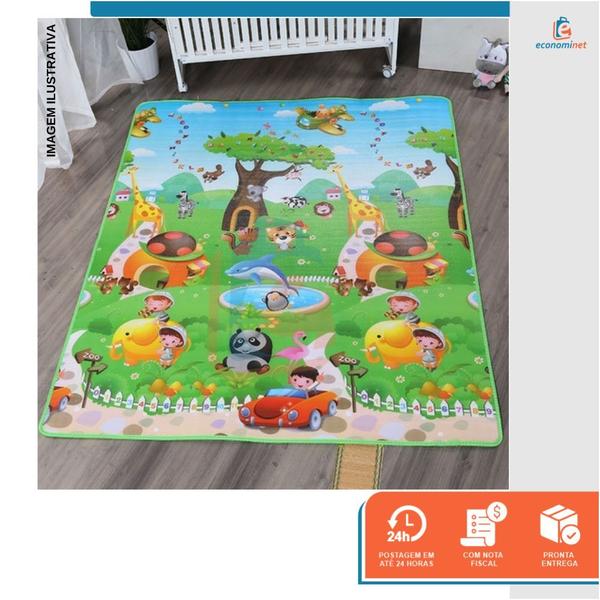 Imagem de Tapete Infantil Grande Educativo Para Bebê Baby Style 120 x 180cm