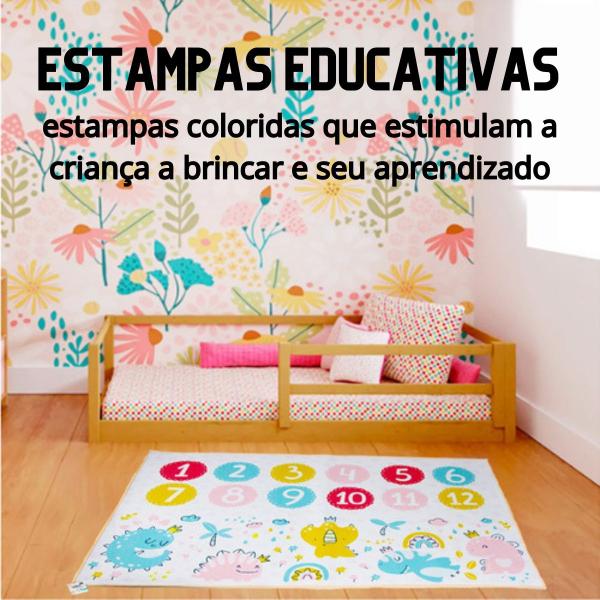 Imagem de Tapete Infantil Interativo pra Atividades Grande 120x80 cm Térmico Proteção