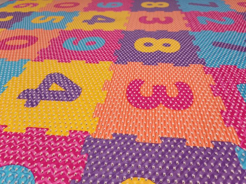 Tapete Infantil Números 5mm PVC 2m x 1,30m Kapazi Imagem de Tapete Infantil Números 5mm PVC 2m x 1,30m Kapazi