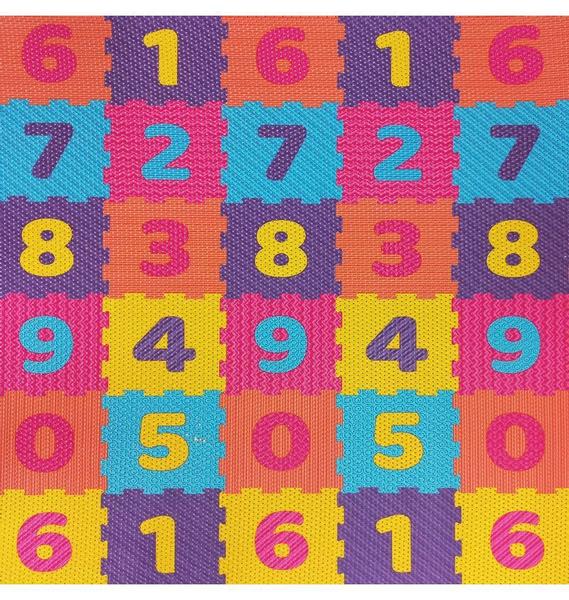 Tapete Infantil Números 5mm PVC 2m x 1,30m Kapazi Imagem de Tapete Infantil Números 5mm PVC 2m x 1,30m Kapazi