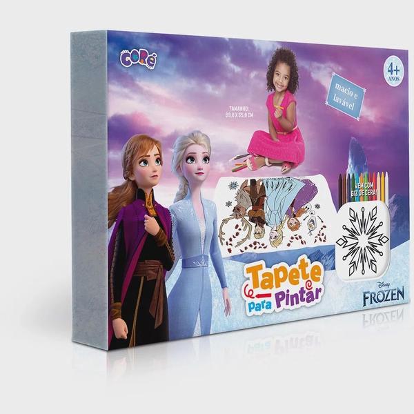 Imagem de Tapete Infantil Para Pintar Frozen Com Giz De Cera Toyster