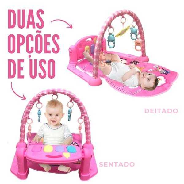 Imagem de Tapete infantil piano rosa