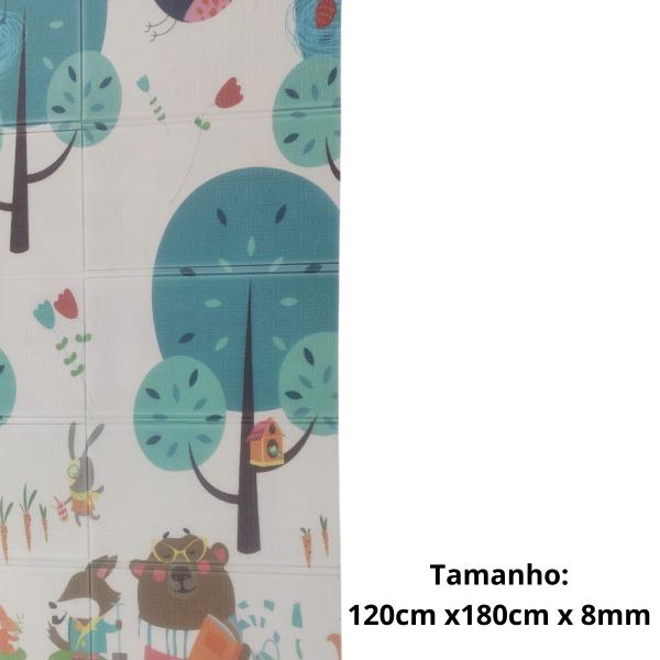 Imagem de Tapete Infantil Tatame Emborrachado Duplaface 1,2 x 1,8m 8mm (Floresta)