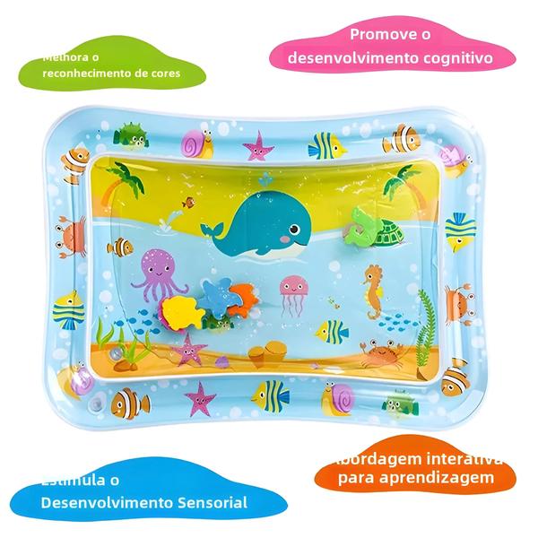 Imagem de Tapete Inflável para Bebês - Piscina Infantil de PVC para Brincar e Aprender