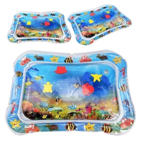 Tapete Inflável para Bebês - Piscina Infantil de PVC para Brincar e Aprender Imagem de Tapete Inflável para Bebês - Piscina Infantil de PVC para Brincar e Aprender